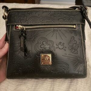 Dooney & Bourke Black Embossed Disney Crossbody Purse